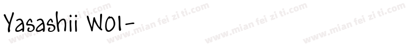 Yasashii W01字体转换